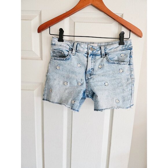 SO Pants - SO Girls 14 Floral Pattern Jean Short